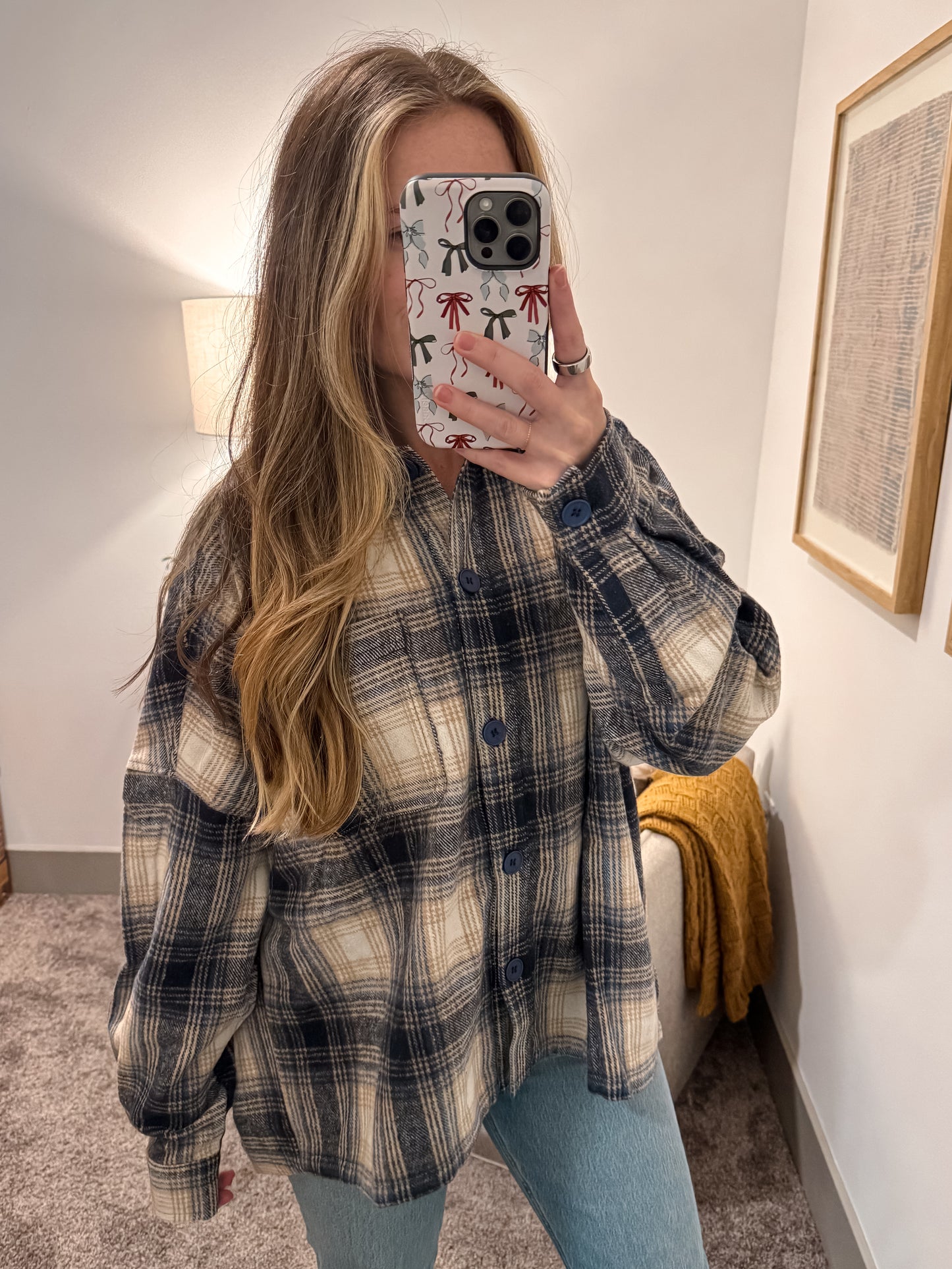 Blue Skies Oversized Flannel