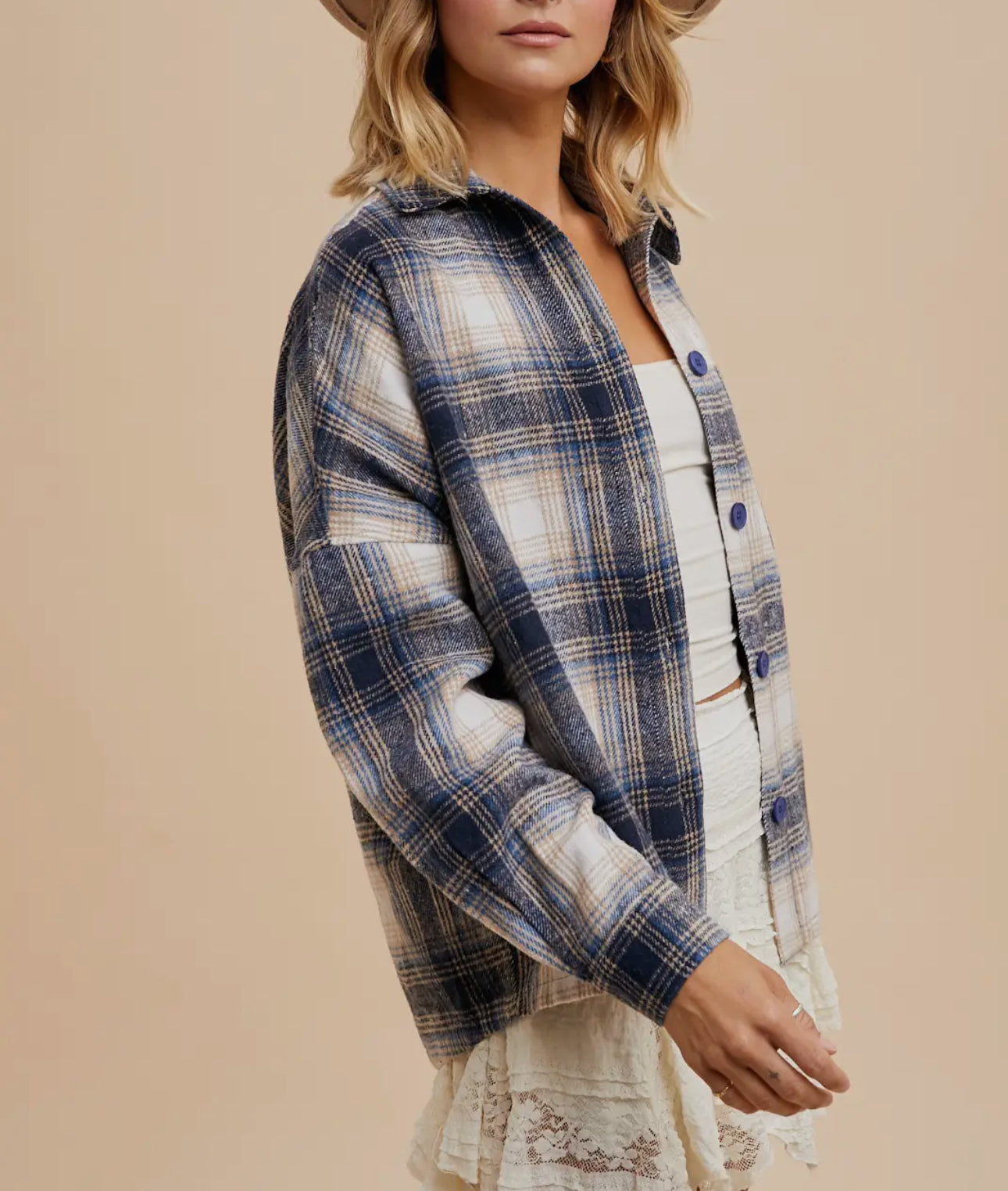 Blue Skies Oversized Flannel